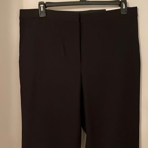 NWT Ann Taylor black ankle pants 16